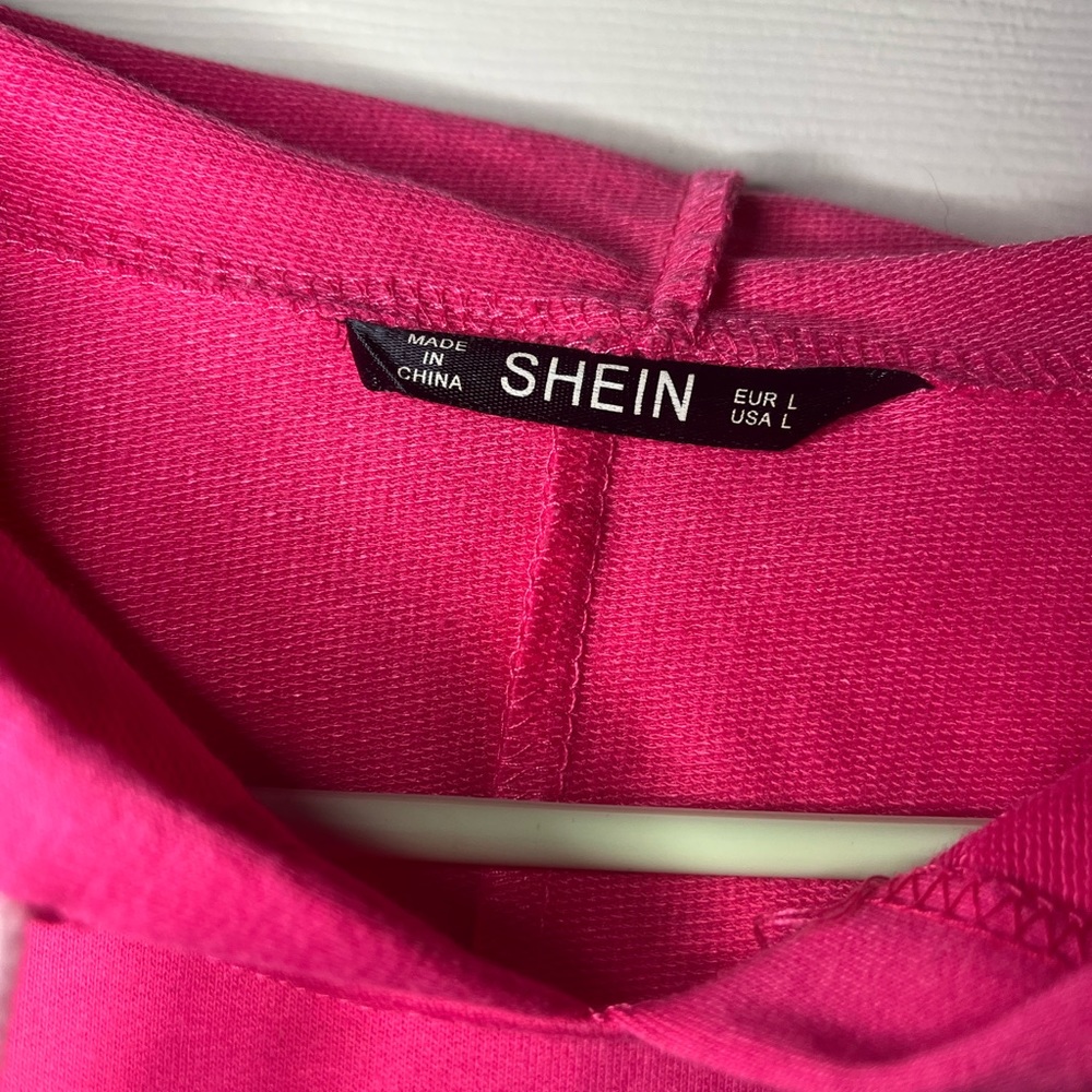 Pink cropped hoodie - Picture 4 of 4